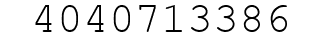 Number 4040713386.