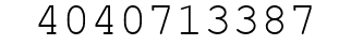 Number 4040713387.