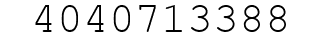 Number 4040713388.