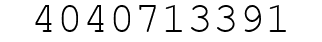 Number 4040713391.