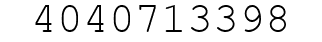 Number 4040713398.