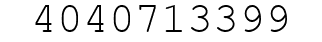 Number 4040713399.