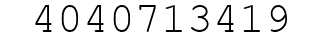 Number 4040713419.
