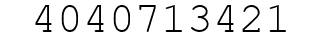 Number 4040713421.
