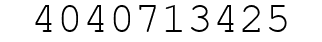 Number 4040713425.