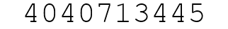 Number 4040713445.