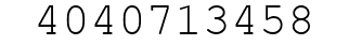 Number 4040713458.