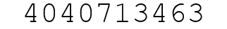 Number 4040713463.