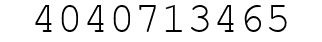 Number 4040713465.