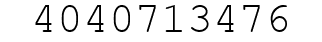 Number 4040713476.