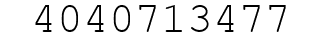 Number 4040713477.