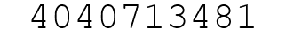 Number 4040713481.