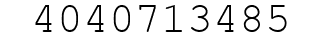 Number 4040713485.