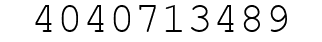 Number 4040713489.