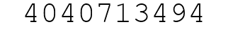 Number 4040713494.