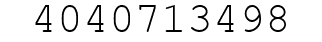 Number 4040713498.