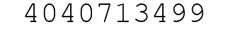 Number 4040713499.