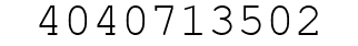 Number 4040713502.