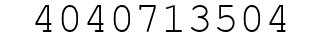 Number 4040713504.