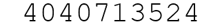 Number 4040713524.