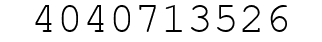 Number 4040713526.