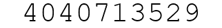Number 4040713529.