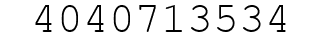 Number 4040713534.