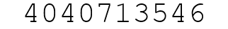 Number 4040713546.