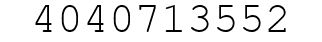 Number 4040713552.