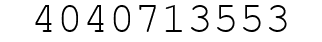 Number 4040713553.