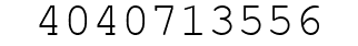 Number 4040713556.