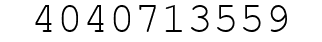 Number 4040713559.