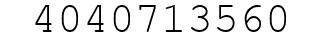 Number 4040713560.
