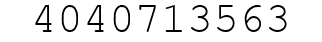 Number 4040713563.