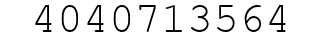 Number 4040713564.