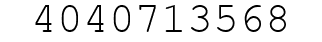 Number 4040713568.