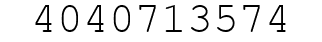 Number 4040713574.
