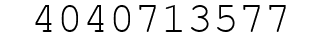 Number 4040713577.