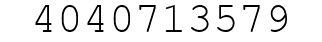 Number 4040713579.