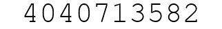 Number 4040713582.