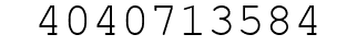 Number 4040713584.