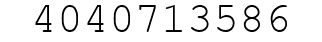 Number 4040713586.