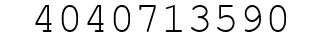 Number 4040713590.