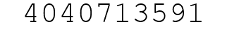 Number 4040713591.