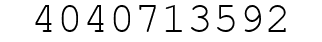 Number 4040713592.