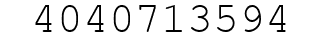 Number 4040713594.