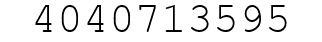Number 4040713595.