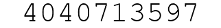Number 4040713597.