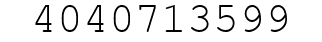 Number 4040713599.