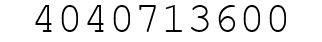 Number 4040713600.